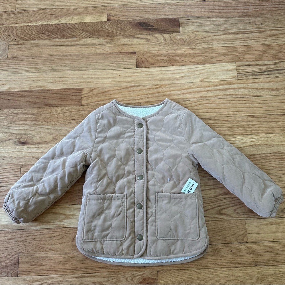 NWT Old Navy Reversible Quilted Jacket / Fleece Sz 3T